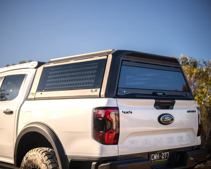 Raid Aluminium Ute Canopy Ford Ranger Full Glass Rear IRONMAN 4X4